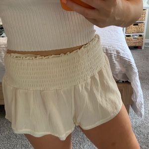 Showpo Cotton Flowy Shorts White